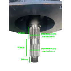 Boîtier de transmission en fonte pour herse rotative compatible tracteurs 15-80 CV – Image 6