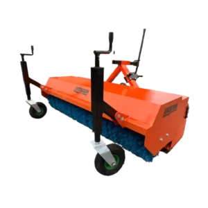 Balayeuse avec bac de ramassage LIDERFARM 1m15 pour micro tracteurs 15-50CV